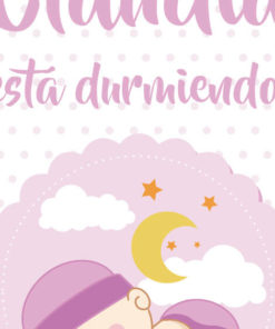 lamina-bebe-infantil-decoracion-cuadro-durmiendo-nina2