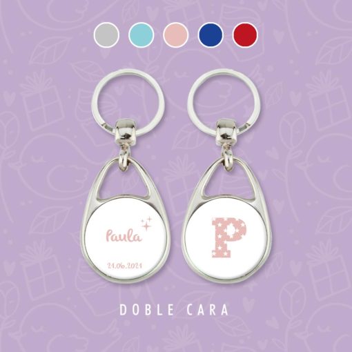 llavero-comunion-letras-estrellas-personalizado-rosa
